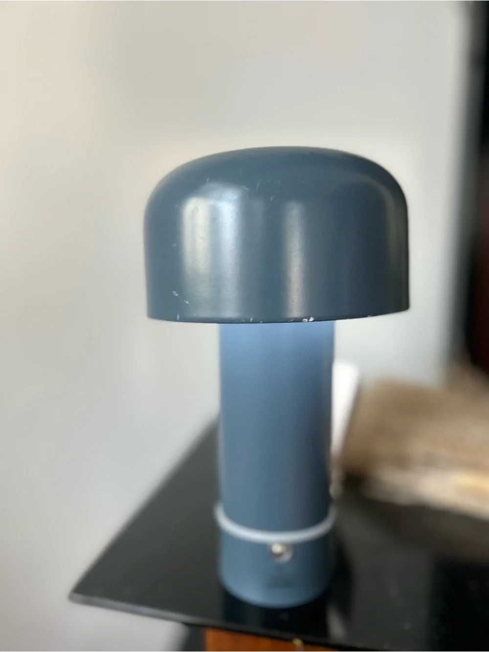 Modern Gray Touch-Control Table Lamp